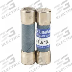 BUSSMANN Fuse: FNA Series, Midget, Time-Delay, 15 A, 125 V AC, 13/32 in x 1 1/2 in, Indicating (MPN FNA-15). Key specifications — Series: FNA; Brand: BUSSMANN.