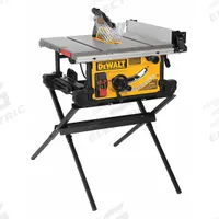 DEWALT Table Saw: 120 V AC Volt, 15 A Current, 22 in Left to 32 1/2 in Right, 10 in Blade Dia. (MPN DWE7491X). Key specifications — attr1170599: DEWALT; attr1170609: Automatic Blade Safety Retraction Included.