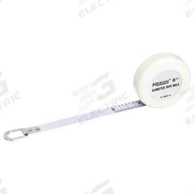 KESON Diameter Tape Measure: Loop Tip, Plastic - Diameter-Scale Tape Measures