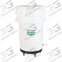 RUBBERMAID COMMERCIAL PRODUCTS Food Storage Container: 32 gal Capacity, White, 5 in Overall Ht (MPN FG263600WHT). Key specifications — Lid Included: Yes; Brand: RUBBERMAID COMMERCIAL PRODUCTS; Color: White; NSF Certified: No.
