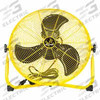 JAN FAN Mounted Fan: 18 in Blade Dia, 3 Speeds, 120V AC, Direct Drive, Steel (MPN JF-18F-Y). Key specifications — Number of Speeds: 3; Voltage: 120V AC; Brand: JAN FAN.