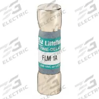 LITTELFUSE Fuse: FLM Series, Midget, Time-Delay, 1 A, 250 V AC, 13/32 in x 1 1/2 in, Non-Indicating (MPN FLM001). Key specifications — Series: FLM; Brand: LITTELFUSE.