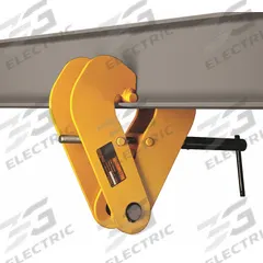 HARRINGTON Beam Lifting Clamp: Beam Flange Clamp, Steel, 12 in Max Jaw Opening, 4 in Min Jaw Opening (MPN UBC030). Key specifications — Material: Steel; Beam Mount Location: Top; Brand: HARRINGTON.