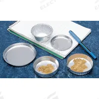 EAGLE THERMOPLASTIC Weighing Dish: Non-Sterile, Aluminum, 75 mL Capacity, Round, 2 3/4 in Overall Wd (MPN D75-100). Key specifications — Brand: EAGLE THERMOPLASTIC; Color: Gray; Material: Aluminum; Boat Shape: Round; Includes Finger Tab: Not Included.