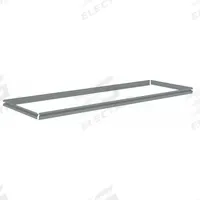 TENNSCO Shelf: 72 in x 24 in, 600 lb Load Capacity, Gray, Shelf (MPN ZBES-7224). Key specifications — Includes: (4) Beams; Shelf Configuration: Single Straight; Color: Gray; Frame Material: Steel; Brand: TENNSCO; Frame Finish: Zinc Plated; Product Type: Shelf.