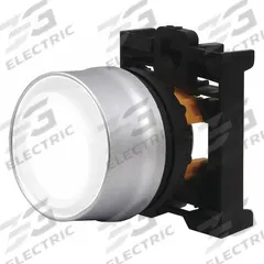 EATON Extended Push Button: 22 mm Mounting Size, Non-Metallic, Momentary (MPN M22-DGLH-W). Key specifications — Brand: EATON; Action: Momentary; Series: M22; Push Button Material Type: Non-Metallic.