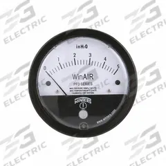 WINTERS Differential Pressure Gauge: Single-Side, 1/8 in NPTF Female, PFD, 4 in Dial, Aluminum, IP67 (MPN PFD40100). Key specifications — Sensor Type: Diaphragm; Series: PFD; Housing Material: Aluminum; Certificate of Calibration: Included.