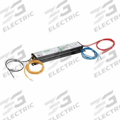 GE LAMPS Fluorescent Ballast: 120 to 277V AC, 1/2 Lamps Supported - Programmed Rapid Start Electronic Fluorescent Ballasts
