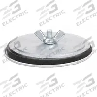 RITTAL Hole Seal: Steel, 4 in Conduit Hole Size, For 4.62 in Hole Dia - Max, Carbon Steel, 12, Gray (MPN OHS400C). Key specifications — Color: Gray; Brand: RITTAL; Finish: Powder Coated; For Hole Type: Push Buttons; Includes: Oil Resistant Gasket; Material: Carbon Steel; NEMA Enclosure Rating: 12.