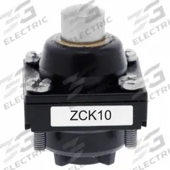 TELEMECANIQUE SENSORS Limit Switch Head: Plunger, Top (MPN ZCKD10). Key specifications — Compatible with Series: XCKM; Actuator Location: Top; Brand: TELEMECANIQUE SENSORS; Action: Momentary.