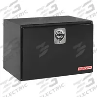 WEATHER GUARD Underbody Truck Box: Underbody Truck Box, Single Drop-Down Door Door, Gloss Black (MPN 538-5-02). Key specifications — Color: Gloss Black; Brand: WEATHER GUARD; Lock Type: Keyed.