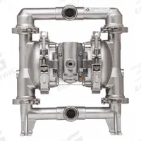 ARO Double Diaphragm Pump: 316 Stainless Steel, 1 1/2 in, Tri-Clamp, 54 gpm, 235 ft Max. Head (MPN SD10R-CSS-STT-B00). Key specifications — Brand: ARO; Check Valve Material: PTFE; Seat Material: 316 SS; Diaphragm Material: PTFE w/ Santoprene Backing.