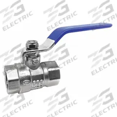 APPROVED VENDOR Manual Two-Way Ball Valve: 1 in, Nickel-Plated Brass, Straight, FIP x FIP, Two-Piece (MPN 107-815-NF). Key specifications — Brand: APPROVED VENDOR; Handle: Lever.
