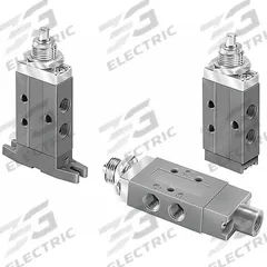 PARKER Manual Air Control Valve: DirectAir 2, Four-Way / Two-Position, Plunger, 1/8 in Female NPT (MPN 410111000). Key specifications — attr1084737: Aluminum; attr1084764: Manual Air Control Valve; attr1084778: Spool; attr1084767: DirectAir 2; attr1084731: 410111000; attr1084739: PARKER; attr1084765: Spring Return; attr1084768: DirectAir 2.