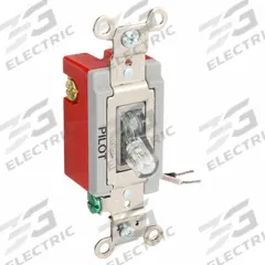 BRYANT Wall Switch: Toggle Switch, 3-Way, Maintained, Clear, 120V AC, 20 A (MPN 4903PLC120). Key specifications — Illuminated: Yes.