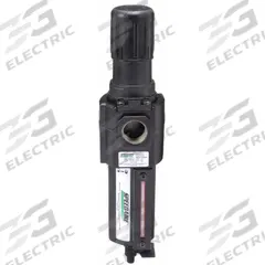 SPEEDAIRE Filter-Regulator: Std Duty Series, 3/4 in NPT, 212 cfm, 40 micron, 5 psi to 150 psi (MPN 4ZK98). Key specifications — attr109419: SPEEDAIRE; attr109429: Aluminum; attr109463: No; attr109467: Rubber; attr109468: Standard Duty.