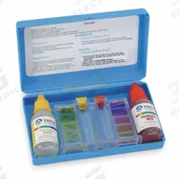 APPROVED VENDOR Water Analysis Kit: Chlorine/pH, 2 Tests, 3 Pieces (MPN 2ZTV9). Key specifications — Includes: Storage Case; Test Parameters: Chlorine.