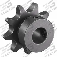 TSUBAKI Single Strand Sprocket: 40, For 1/2 in Chain Pitch, 1/2 in Bore Dia, 9 Teeth, Steel (MPN 40B9F-1/2). Key specifications — Brand: TSUBAKI.