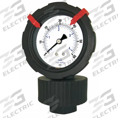 PIC GAUGES Pressure Gauge with Diaphragm Seal: 0 psi to 60 psi, 701DDS-252, 2 1/2 in Dial - Dial Pressure Gauges with Thermoplastic Seal