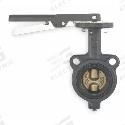 MILWAUKEE VALVE Butterfly Valve: 4 in Pipe Size, Concentric, 200 psi Max. Pressure (CWP) - Cast Iron General-Service Butterfly Valves