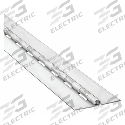 APPROVED VENDOR Piano Hinge: Stainless Steel, 72 in Leaf Ht - Full Surface-Mount Piano Hinges