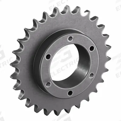 TSUBAKI Sprocket: For 60 Chain, 28 Teeth, 6.699 in Pitch Dia, 7.11 in Outside Dia - Size 60 Bushed-Bore Roller Chain Sprockets