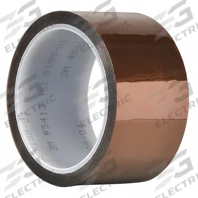 3M Electrical Tape: 2 in Wd, 36 yd Lg, 2.7 mil Thick, Polyimide Film, Silicone - High-Temperature Electrical Tape