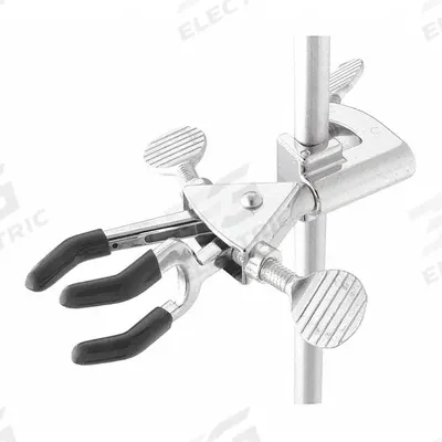 OHAUS Single Adjust Clamp: Dual Adjust Clamp, Stainless Steel, 5 3/4 in Overall Lg - Lab Clamps