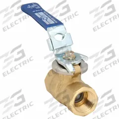 MILWAUKEE VALVE Manual Two-Way Ball Valve: 3/8 in, Brass, Straight, FNPT x FNPT, Full Port Ball Port (MPN 3/8" BA-475BLL). Key specifications — Brand: MILWAUKEE VALVE; Handle: Locking Lever.