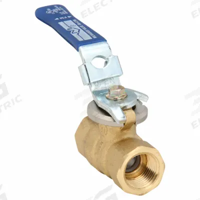 MILWAUKEE VALVE Manual Two-Way Ball Valve: 3/8 in, Brass, Straight, FNPT x FNPT - Brass Ball Valves