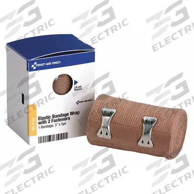 FIRST AID ONLY First Aid Kit Refill: 5 yd Dressing Lg, 3 in Dressing Wd, Elastic Fabric - Elastic Bandages