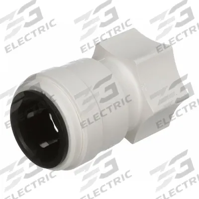 WATTS Push-Fit Fitting: 3/4 in OD x 3/4 in Pipe Size, Push-to-Connect x NPS, Polysulfone - Polysulfone Push-to-Connect Tube Fittings