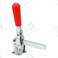 DE-STA-CO Straight Line Clamp: Std Vertical Handle, Flange Base Mounting, 3.48 in Arm Lg, Std (MPN 207-L). Key specifications — attr668198: DE-STA-CO.