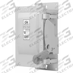 SIEMENS Safety Switch: Non-Fusible, 30 A, Three Phase, 600V AC, Galvanized Steel, Indoor (MPN HNF361J). Key specifications — attr867131: SIEMENS.