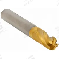 APPROVED VENDOR Ball End Mill: Carbide, TiN Coated, 4 Flute, 15/64" Mill Dia, 7/16" LOC, 2" OAL (MPN 220-011075)