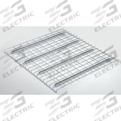 NASHVILLE WIRE Pallet Rack Decking: 52 in x 48 in, Waterfall, Std Wire Decking, 5 ga Decking, Silver (MPN D4852BA3A1P). Key specifications — Wire Decking Style: Standard; Finish: Zinc-Plated; Brand: NASHVILLE WIRE; Material: Steel; Decking Edge: Waterfall; Color: Silver.