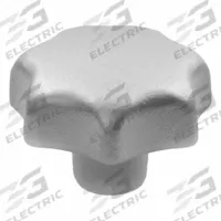 JW WINCO Stainless Steel Hand Knob; Stainless Steel 4-Prong Knob: 7 Point, Stainless Steel (MPN 6336-NI-63-M10-E). Key specifications — Brand: JW WINCO; Finish: Matte.