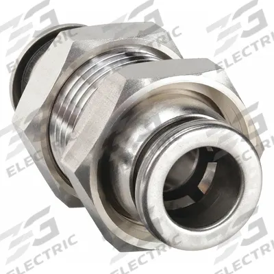 SMC Push-Fit Union Fitting: 4 mm OD x 4 mm OD Size, Push-to-Connect x Push-to-Connect - Stainless Steel Tube Fittings
