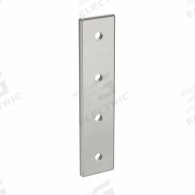 FATH INC. Joining Plate: Straight Flat Plate, 45 Series, 176 mm x 41 mm x 6 mm, For 10 mm Slot Wd - Plate Connectors