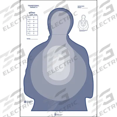 ACTION TARGET Shooting Range Targets: Cardboard, Silhouette Target, 3 1/3 ft Ht, 25 in Wd - Silhouette Targets