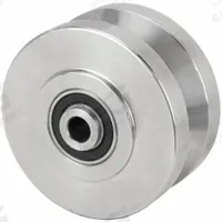 APPROVED VENDOR Track Wheel: 4 in Wheel Dia., 2 in Wheel Wd, 850 lb Load Capacity, Stainless Steel (MPN W-420-SVB-1/2). Key specifications — attr1099880: Yes; attr1099886: Silver; attr1099891: APPROVED VENDOR.