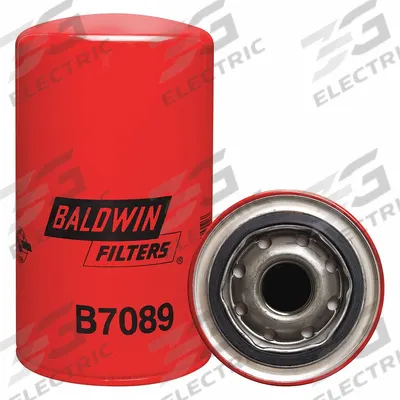BALDWIN FILTERS Oil Filter: B7089, 1-12 Thread Size, 6 5/8 in Overall Ht - Spin-On Oil Filters