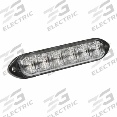 GROTE Warning/Directional Light: Combo Warning and Directional Light, Amber/White - Vehicle Perimeter Flashing Warning Lights