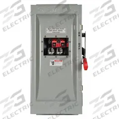 SIEMENS Safety Switch: Non-Fusible, 100 A, Three Phase, 600V AC, Galvanized Steel, Indoor (MPN HNF363JW). Key specifications — attr867131: SIEMENS.