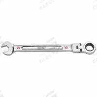 MILWAUKEE Combination Wrench: Chrome Vanadium Steel, Chrome, 1/2 in Head Size, 1 1/8 in Overall Lg (MPN 45-96-9814). Key specifications — attr309600: 1/2 in; attr309611: Chrome; attr309610: Chrome Vanadium Steel; attr309604: No; attr309612: No; attr309613: No; attr309615: Yes; attr324932: MILWAUKEE.