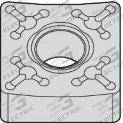 WIDIA Square Turning Insert: SNMM64465 - Square (S) Indexable Turning Inserts