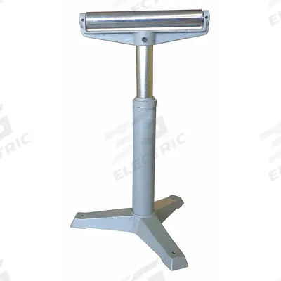 APPROVED VENDOR Material Support Stand: 15 5/16 in Overall Wd, 27 in Min. Ht, 42 in Max. Ht - Flat Roller Material Support & Transfer Stands