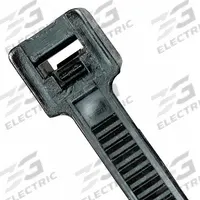 GRAINGER Cable Tie: 6 in Nominal Lg, 1 1/2 in Nominal Max. Bundle Dia., 0.14 in Wd, Black, 100 PK (MPN 36J138). Key specifications — Outdoor Use: Yes; Color: Black; Brand: GRAINGER.