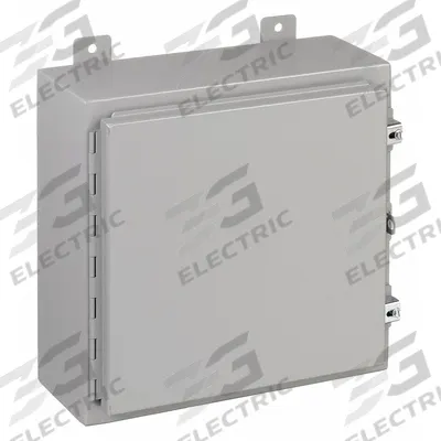 WIEGMANN Enclosure: Steel, 30 in x 30 in x 8 in, NEMA 12/13, Solid Cover - Steel Dust-Tight Enclosures