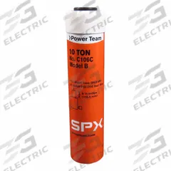 POWER TEAM Hydraulic Cylinder: Single Acting, 10 ton Nominal Capacity, 6 in Nominal Stroke Lg, Steel (MPN C106C). Key specifications — attr98927: POWER TEAM.